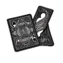 7 and 2 cards tattoo design idea