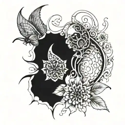 even in difficulty there is opportunity create tattoo design idea
