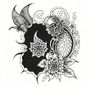 even in difficulty there is opportunity create tattoo design idea
