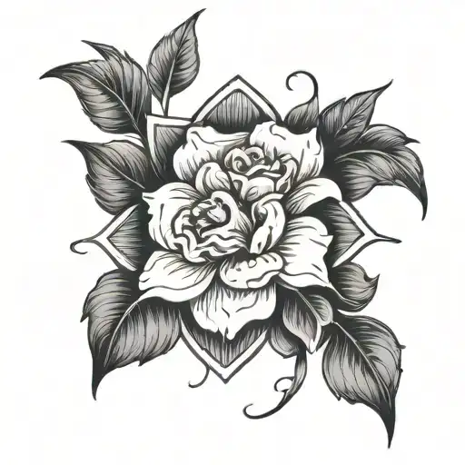 baby loss grief flower overcome challenges tattoo design idea