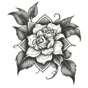 baby loss grief flower overcome challenges tattoo design idea