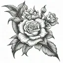 baby loss grief flower overcome challenges tattoo design idea