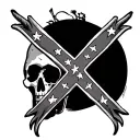 Confederate tattoo design idea