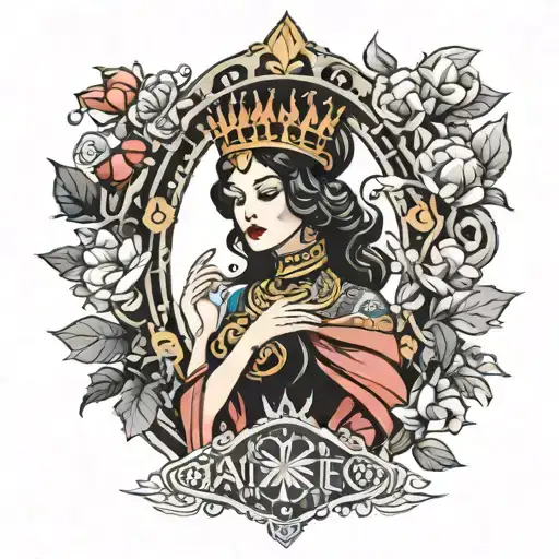 the empress tarot  tattoo design idea