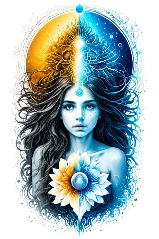 as above so below mind body spirit  tattoo design idea