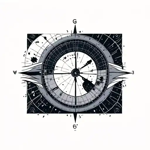 Longitude And Latitude tattoo design idea