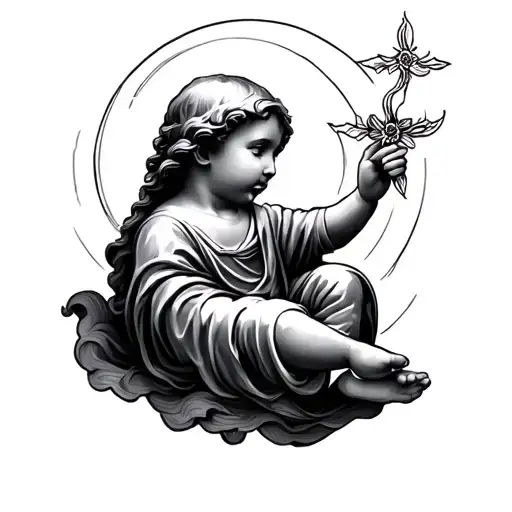 Holy Child tattoo design idea