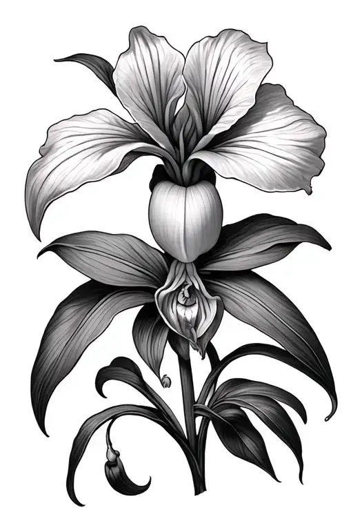 Lady Slipper tattoo design idea