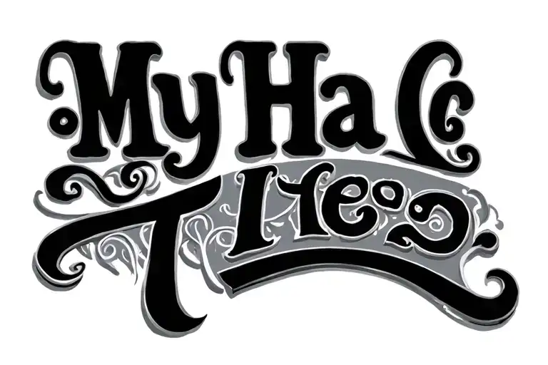 words My Ha Le 1992 tattoo design idea