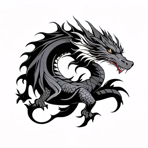 simple dragon tattoo design tattoo design idea