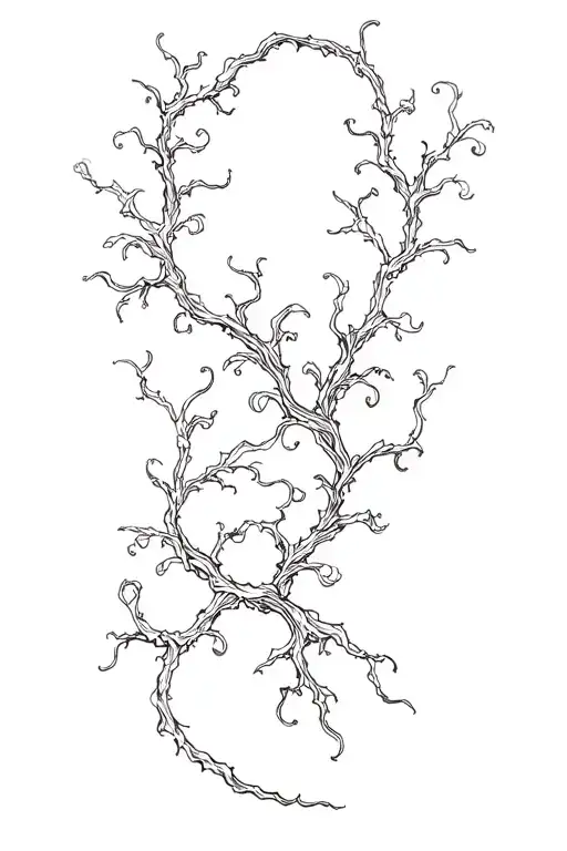 Thick Vine tattoo design idea
