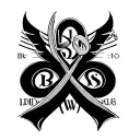 infinity symbol with letters LSD BWS tattoo design idea