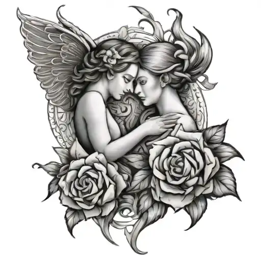virgo and cancer tattoo design idea