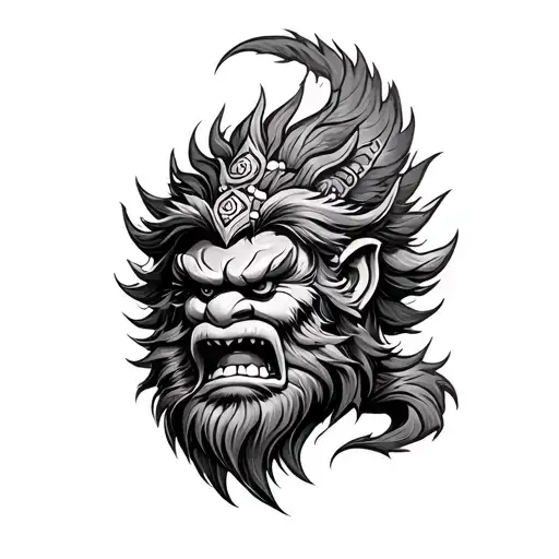 Narasimha tattoo design idea