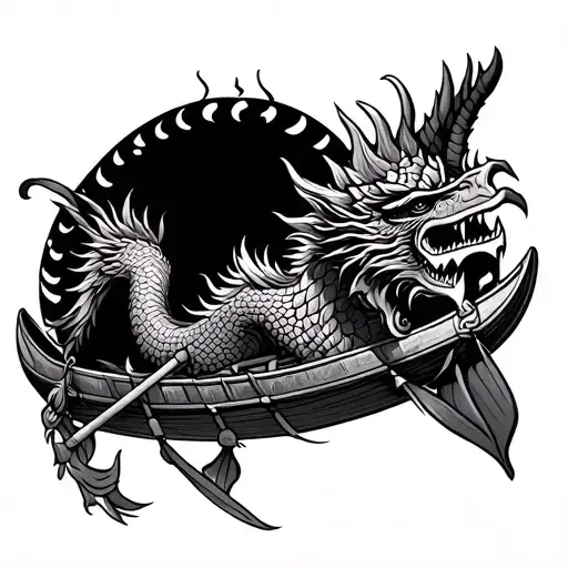 Vikings of the far east philippines dragon boat tattoo design idea