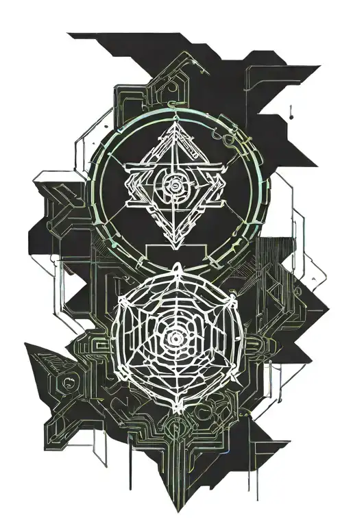 destiny 2 minimalistic style tattoo tattoo design idea