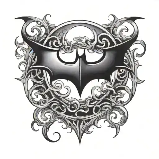 Batman symbol tattoo design idea