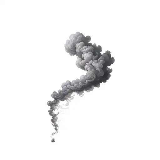 Filler Clouds and Smoke tattoo design idea