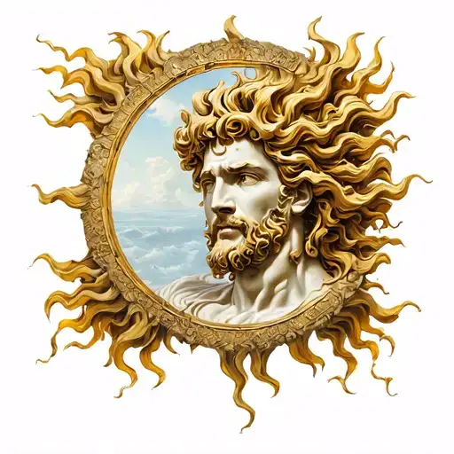 Roman sun god Sol invictus poem tattoo design idea