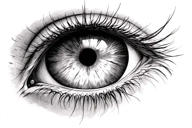 animal eyes tattoo design idea