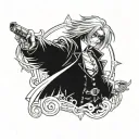 alucard de hellsing tattoo design idea