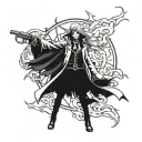alucard de hellsing tattoo design idea