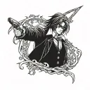 alucard de hellsing tattoo design idea