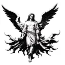 arch angel michael archangel tattoo design idea