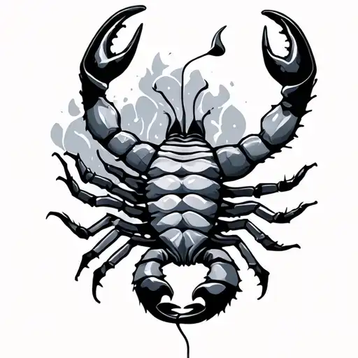 Scorpio And Aquarius tattoo design idea
