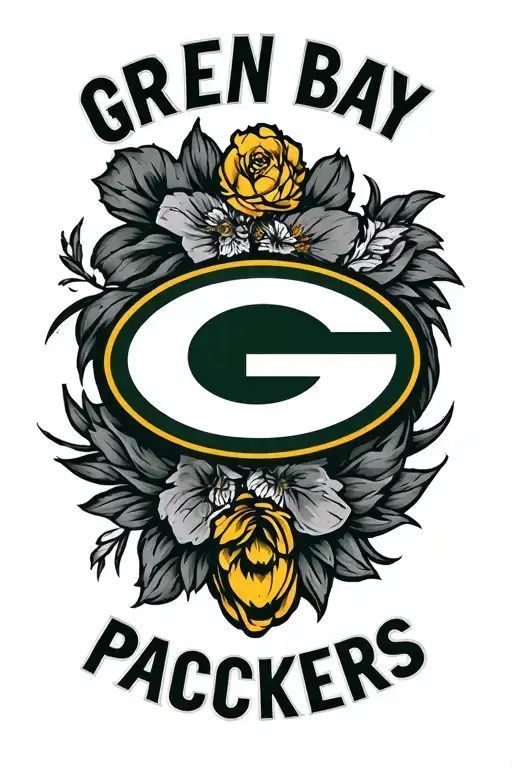 green bay packers logo tattoo design idea