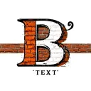 "B" Brick wall tattoo design idea