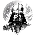 Darth Vader Samurai tattoo design idea