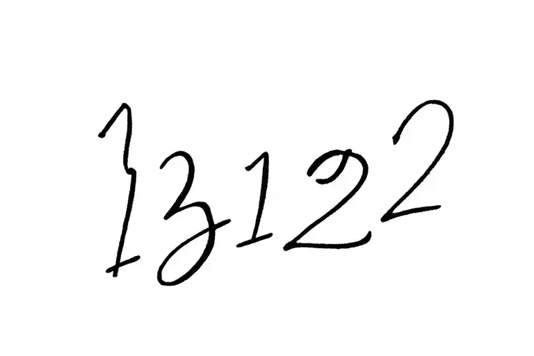 1312 written tattoo design idea