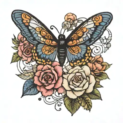 thread and stitching spelling Kayla tattoo design idea