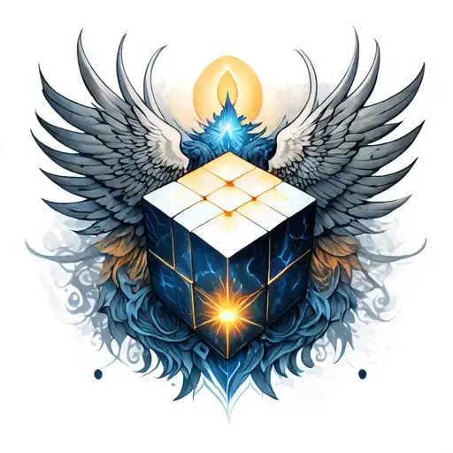Metatron Cube tattoo design idea