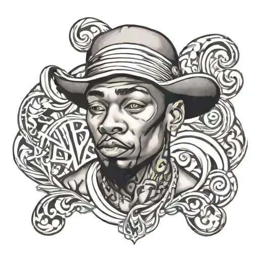 HARLEM CRIP tattoo design idea