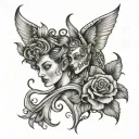 Gemini tattoo design idea