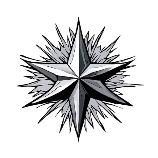 5 Point Star tattoo design idea