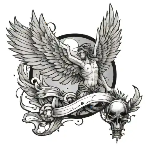 Icarus x adam mashup tattoo design tattoo design idea