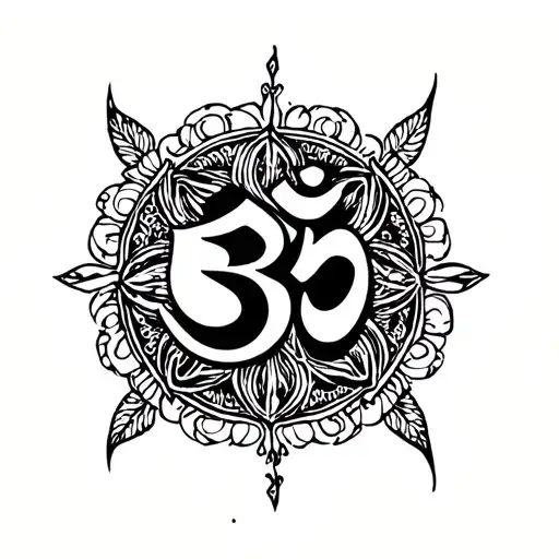 If symbol aum symbol tattoo design idea