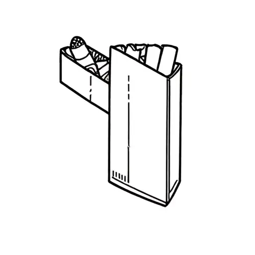 a pack of cigarettes tattoo design idea