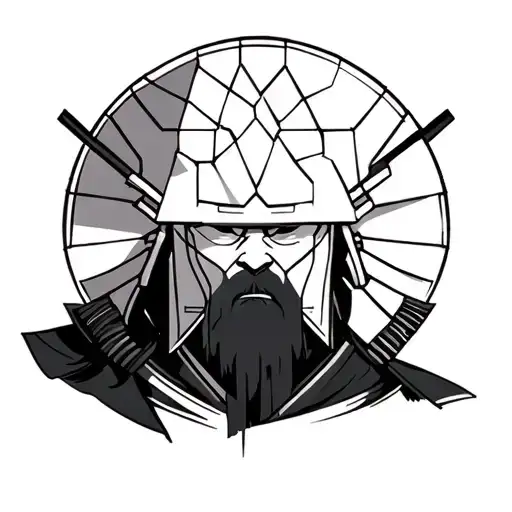 Ron's samurai warrior tattoo design idea