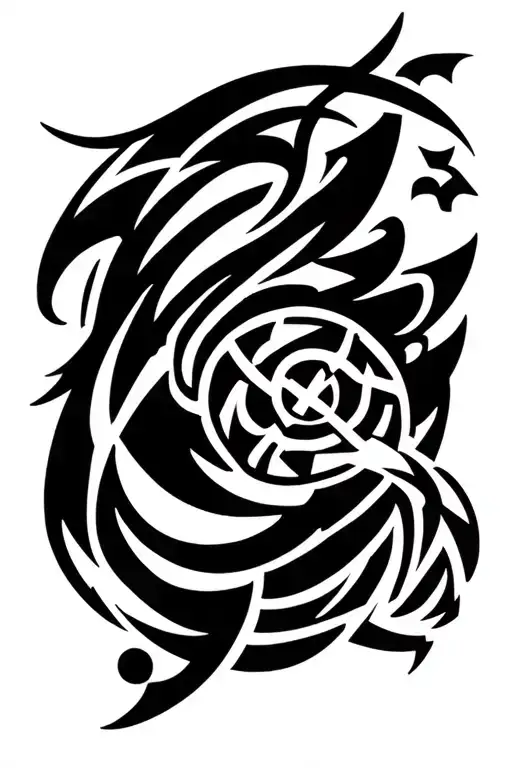 Arsenal and Derby county football club logos  tattoo design idea