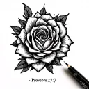 Proverbs 27:17 tattoo design idea