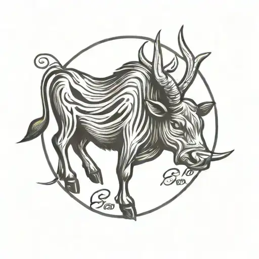 cattle brand logo named Clappin' Beaks tattoo design idea