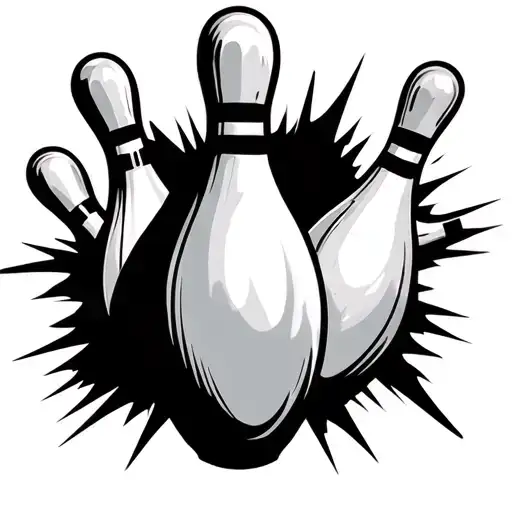 Bowling Pin tattoo design idea