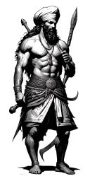 sikh warrior going tattoo design idea