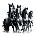 four horseman tattoo design idea