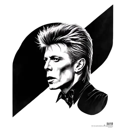 sound and vision David Bowie tattoo design idea