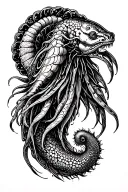 sea creatures tattoo design idea